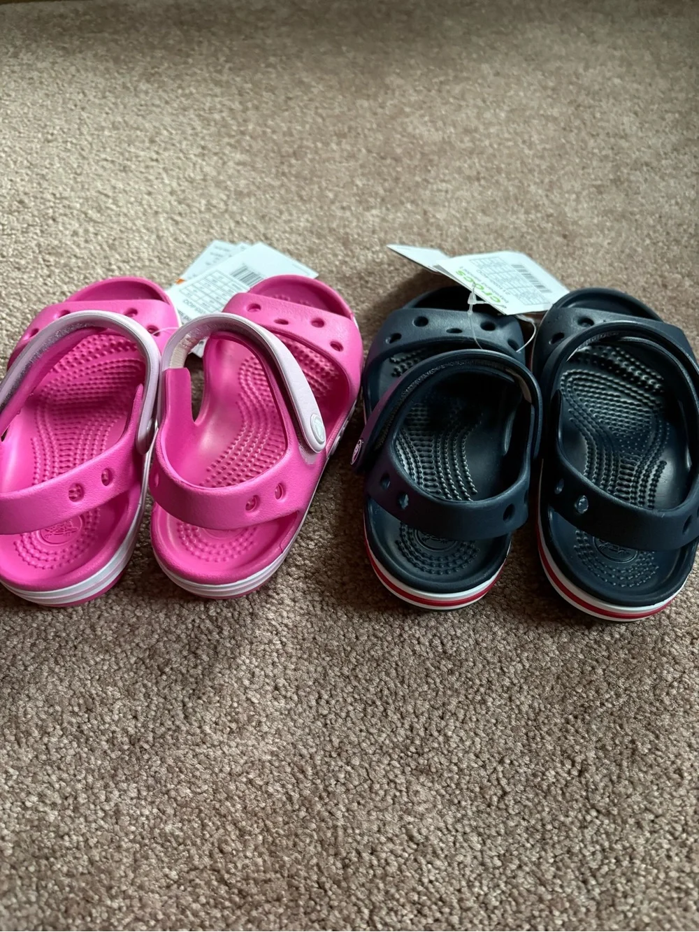 Crocs Bayaband set lot bundle of 2 Kids Toddler waterproof sandal size C9 NWT